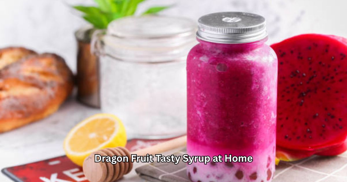 Dragon fruit Syrup at Home